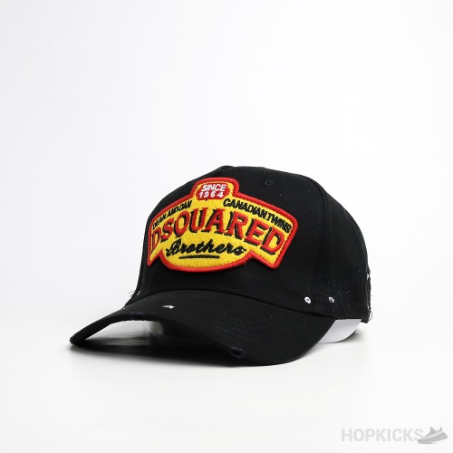 Dsquared Canadian Brothers Logo Black Cap